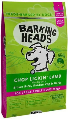 Barking Heads Large Adult Dry Food Chop Lickin' Lamb