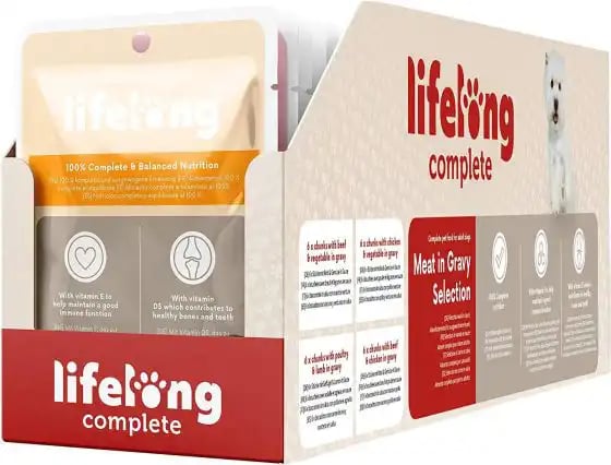Lifelong Complete Meat in Gravy Selection Beef & Vegetables Lifelong Complete Meat in Gravy Selection Beef & Vegetables