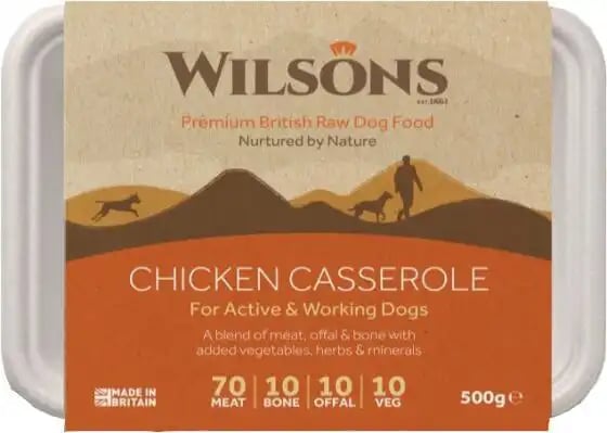 Wilsons Premium Raw Frozen Chicken Casserole