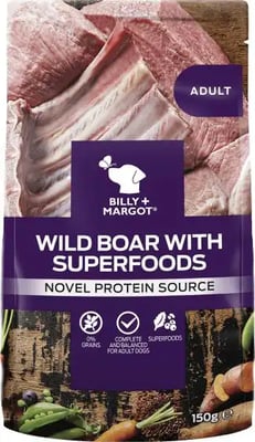 Billy & Margot Adult Pouches Wild Board With Superfoods Billy & Margot Adult Pouches Wild Board With Superfoods
