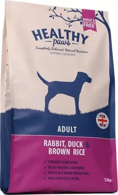 Healthy Paws Adult Rabbit, Duck & Brown Rice Healthy Paws Adult Rabbit, Duck & Brown Rice