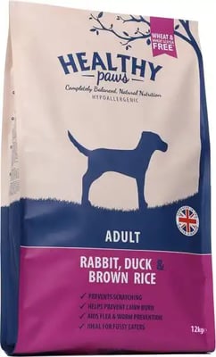 Healthy Paws Adult Rabbit, Duck & Brown Rice