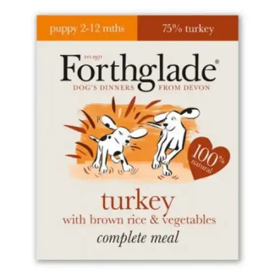 Forthglade Complete Meal with Brown Rice Puppy Turkey