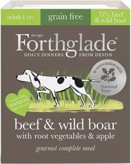 Forthglade Gourmet Complete Meal Adult Beef & Wild Boar Forthglade Gourmet Complete Meal Adult Beef & Wild Boar