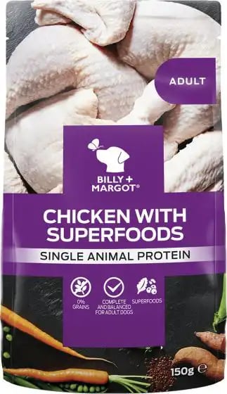 Billy & Margot Adult Pouches Chicken With Superfoods