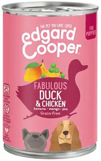 Edgard & Cooper Puppy Tins Duck & Chicken