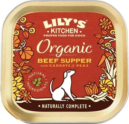 Lily's Kitchen Organic Trays Adult Beef Supper