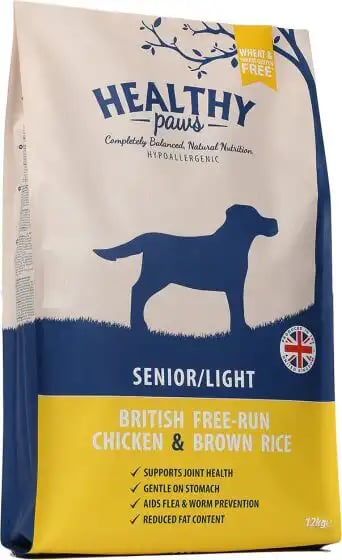 Healthy Paws Senior/Light British Free-run Chicken & Brown Rice Healthy Paws Senior/Light British Free-run Chicken & Brown Rice