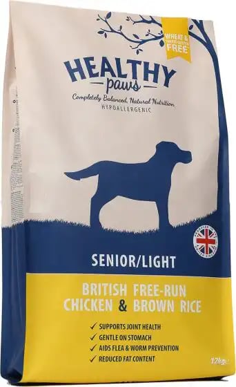 Healthy Paws Senior/Light British Free-run Chicken & Brown Rice