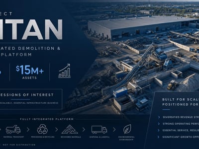 Vertically Integrated Demolition & Waste Processing Group | $22M+ Revenue | Strong Margins | image