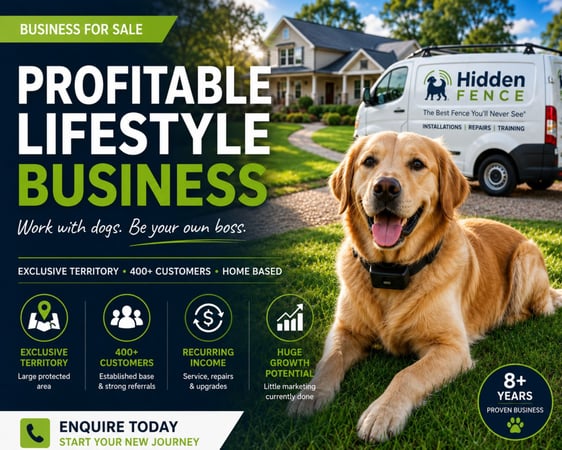 Flexible Lifestyle Business Exclusive NSW Pet Containment Territory