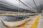 Land base aquaculture facility and marine lease