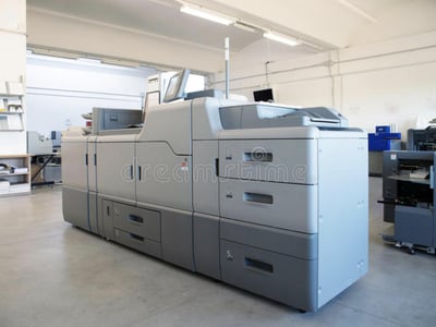 Commercial offset  digital wide format. image