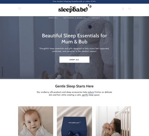 Sleepbabe | Pre-launch e-commerce brand for sale
