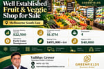 Well Established Fruit & Veggie Shop for Sale - Melbourne South East