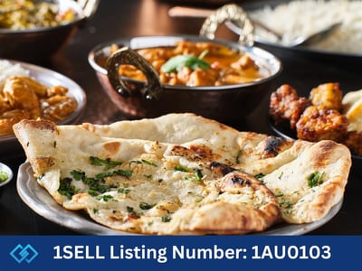 Beautiful Indian restaurant situated on a busy street image