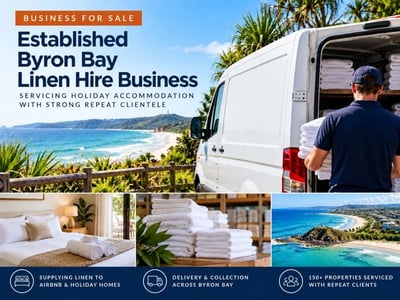 Photo of Established Byron Bay Linen Hire Business Strong Repeat Clientele
