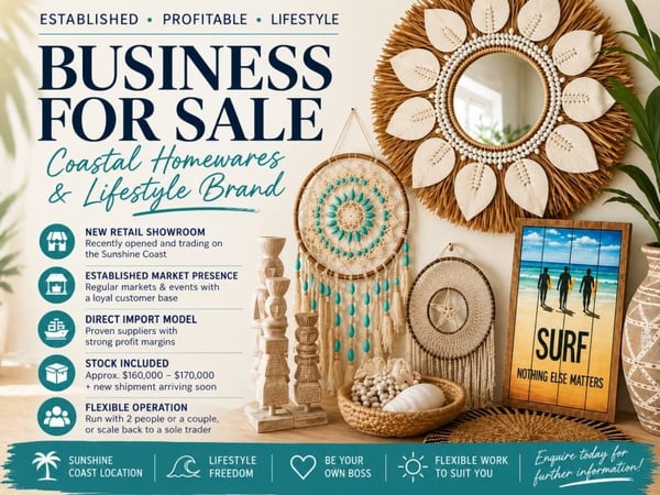 Coastal Lifestyle Business New Retail Showroom & High Margins