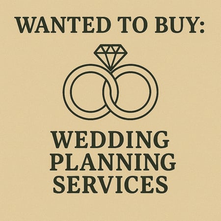 WANTED: Wedding Planning Services in Australia - Buyer Ready