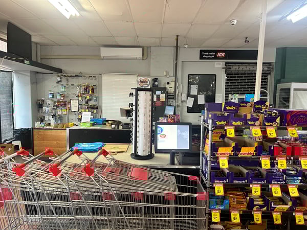 supermarket business with limited competition