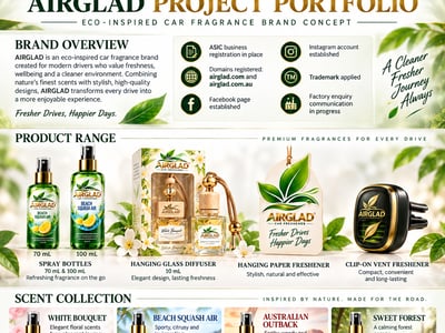 AIRGLAD Australian Car Fragrance Brand, Ready to Launch!!! image