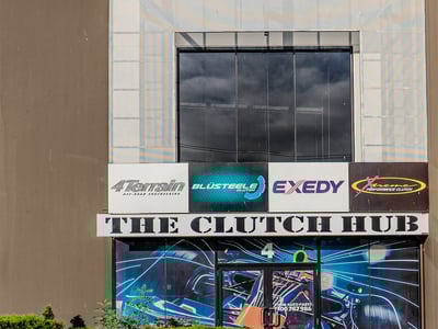 Automotive online business - with modern warehouse image