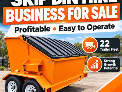 Mobile Skip Bin Hire Business - 22 Trailer Fleet - Melbourne South-East image
