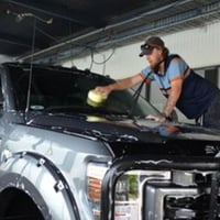 Car wash, car detailing, drive thru coffee shop image