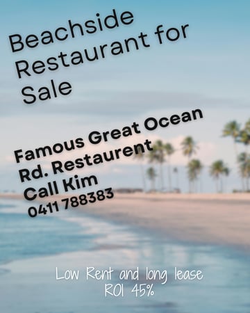 Cafe  & Asian Restaurant for Sale - Anglesea, Great Ocean Road