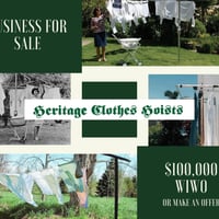SALE! Established Clothes Hoist Business image