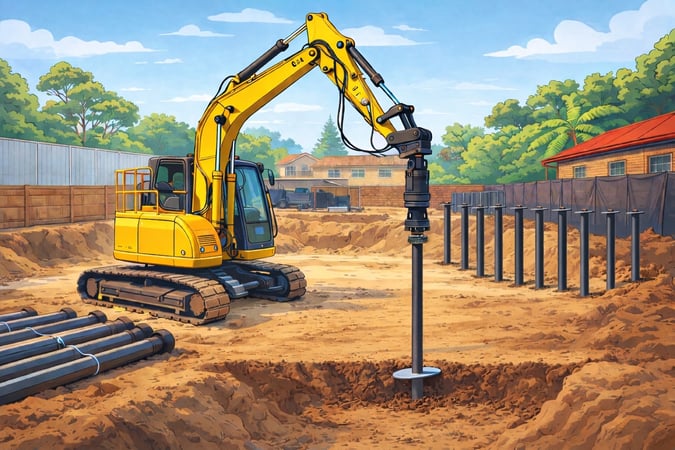 Steel Screw Pile Asset Sale Only - Plant and Equipment Package - Sydney, NSW