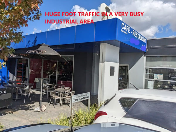 Industrial Cafe ( opportunity )  in a very busy location.