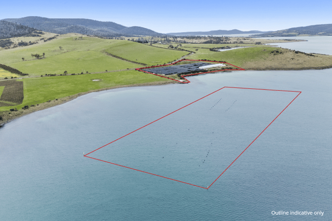 Land base aquaculture facility and marine lease