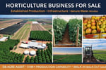Horticulture Business & 58 Acre Asset | $1.5M+ Capability | Walk-In Walk-Out