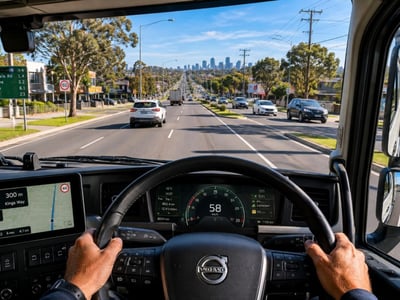 take the wheel on your new future- Heavy Vehicle license/instructing business image