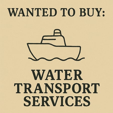 WANTED: Water Transport Services in Australia - Buyer Ready