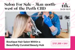 Boutique Hair Salon Within a Beautifully Curated Beauty Hub, 3km north-west of the Perth CBD