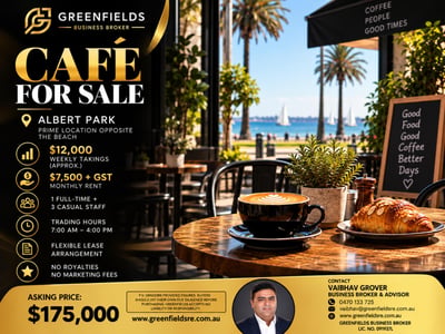 Premium Cafe & Restaurant with Liquor Licence for Sale - Albert Park image