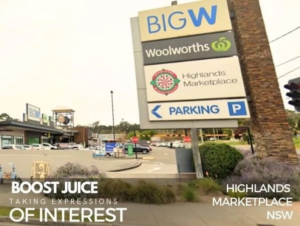 New Boost Juice Opportunity, Highlands Marketplace, Nsw
