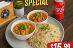 Cafe/ curry and Burger