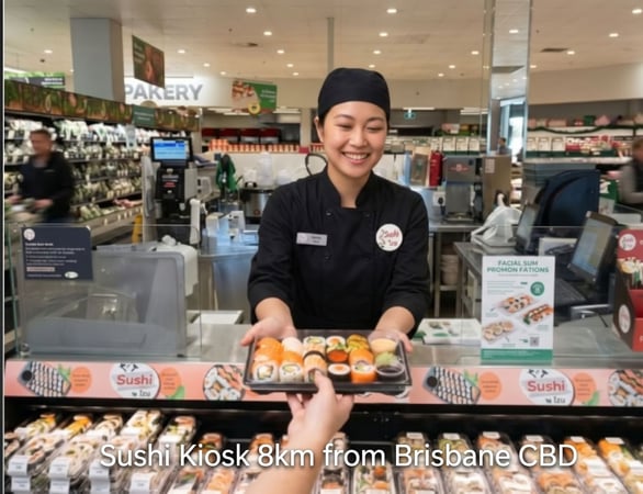 Sushi Franchise Inside Woolworths | Just 8km to Brisbane CBD | Net $3,020/Wk