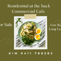Commercial Cafe with residential rooms at rear for Sale Geelong image