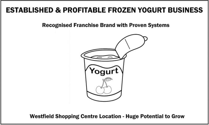 Established & Profitable Frozen Yogurt Business Prime Westfield Location