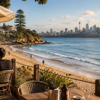 Sydney Harbour Waterfront Cafe Restaurant Panoramic Harbour Views East Sydney image