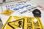 Signs and safety stickers business