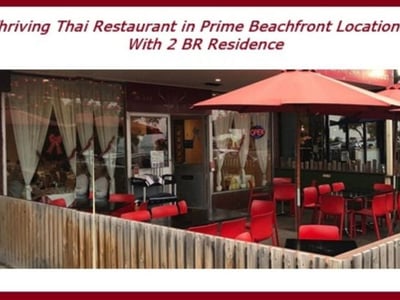 Thriving Restaurant - Beachfront with 2 BR Residence - Heavily Reduced image