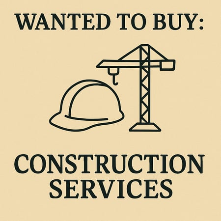 WANTED: Construction Services in Australia - Buyer Ready