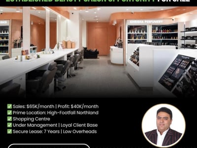 Established Profitable & Under Management Beauty Salon for Sale  Northland Shopping Centre image