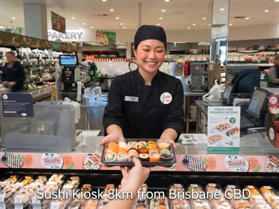 Photo of Sushi Franchise Inside Woolworths | 8km to Brisbane CBD | Sales $10,000+/Wk