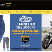 Motorbike Apparel Brand for Sale | Kevlar Riding Gear, Stock and Website image